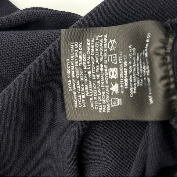 Tory Burch Navy Blue Knit Short Sleeve Polo Shirt Size XS - Picture 10 of 11